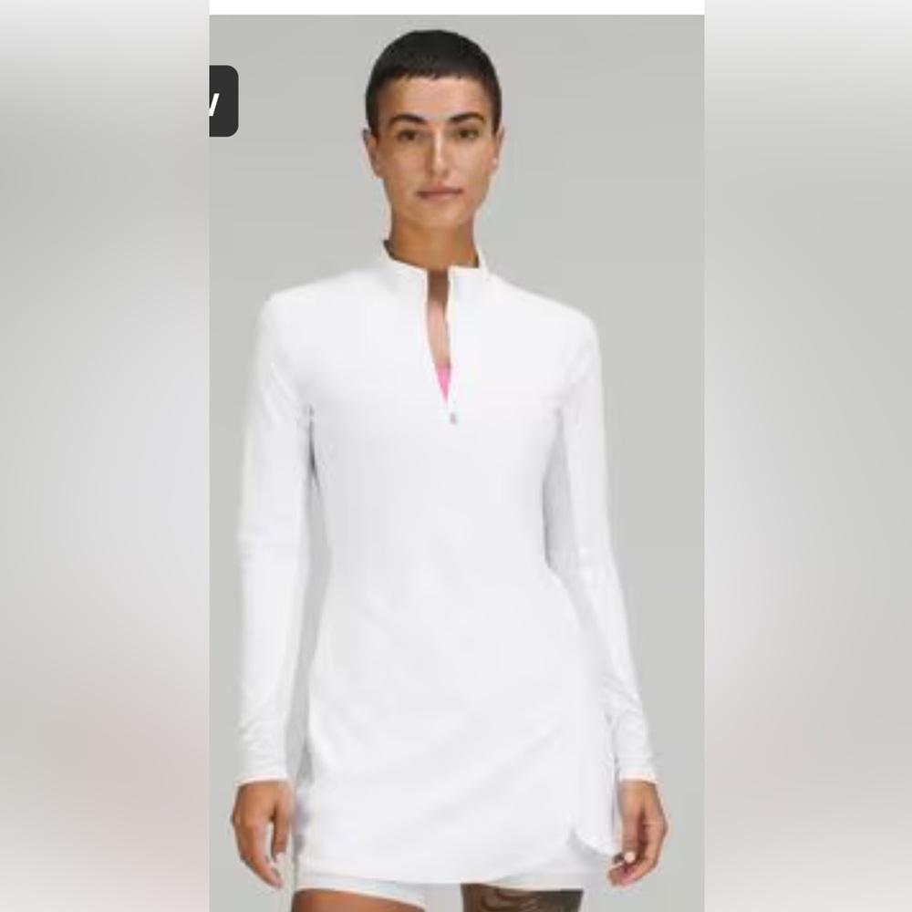lululemon athletica White Long Sleeve Dress tennis golf